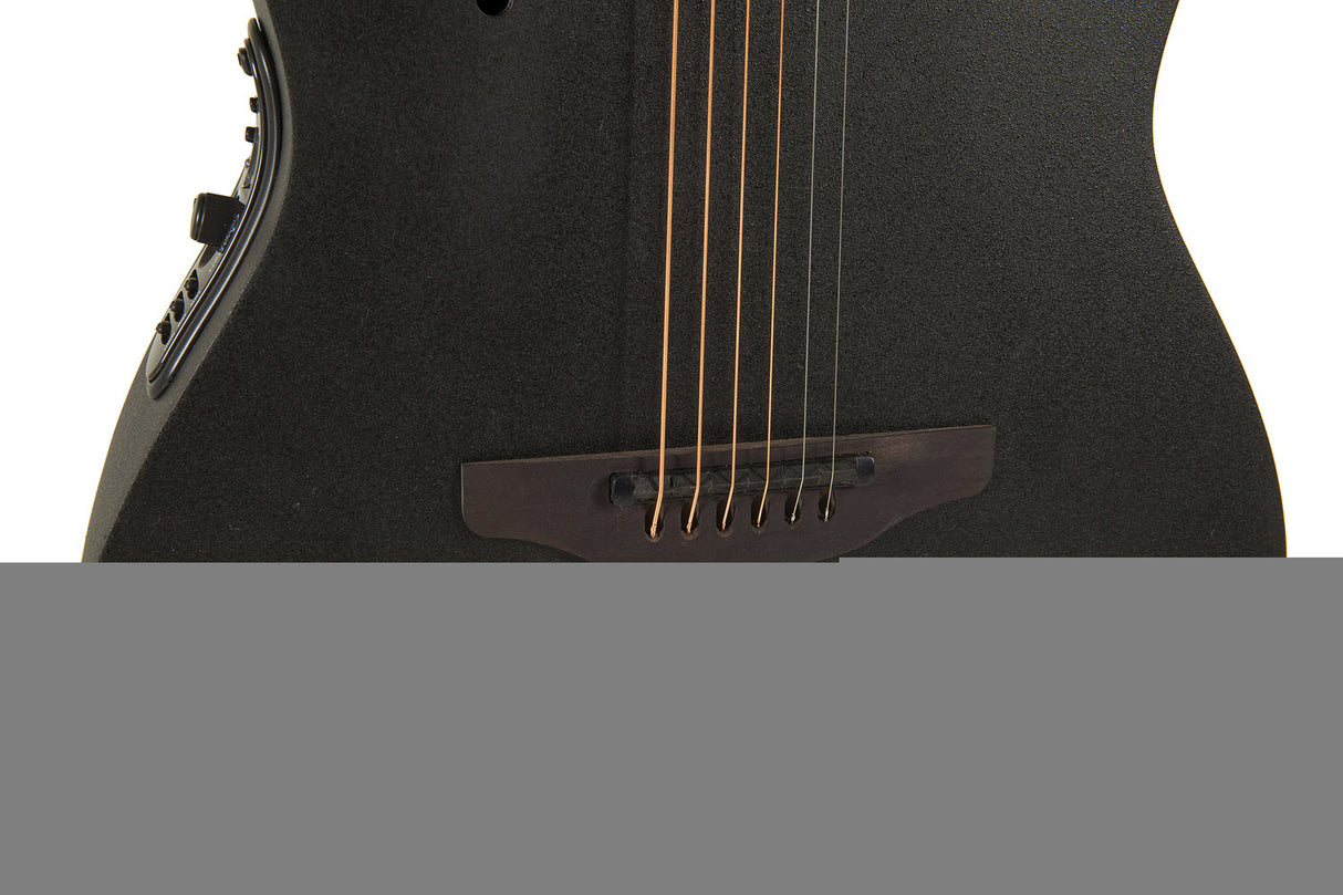 Ovation E-Akustik Gitarren Elite TX Deep Contour Cutaway - Black Textured (2078TX-5-G)