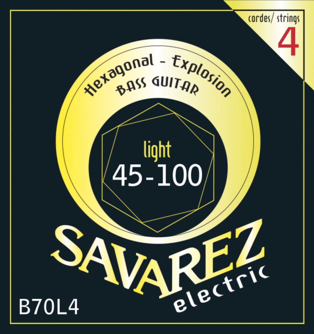 Savarez E-Bass Saiten Hexagonal Explosion - 4-str. Medium (B70L4)