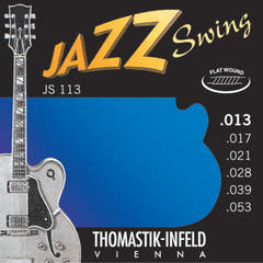 Thomastik-Infeld Saiten für E-Gitarre Jazz Swing Serie Nickel Flat Wound - Set 013 flatwound (JS113)