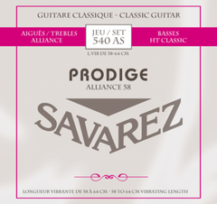 Savarez Saiten für klassische Gitarren Prodige 38 Kindergitarre - 3/4-7/8 Carbon (540AS)
