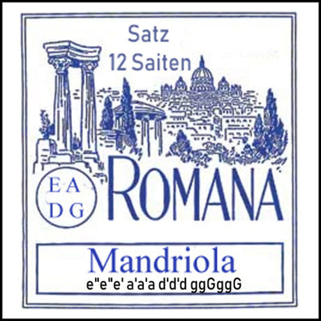 Romana Mandriola Saiten - Set 12-saitig