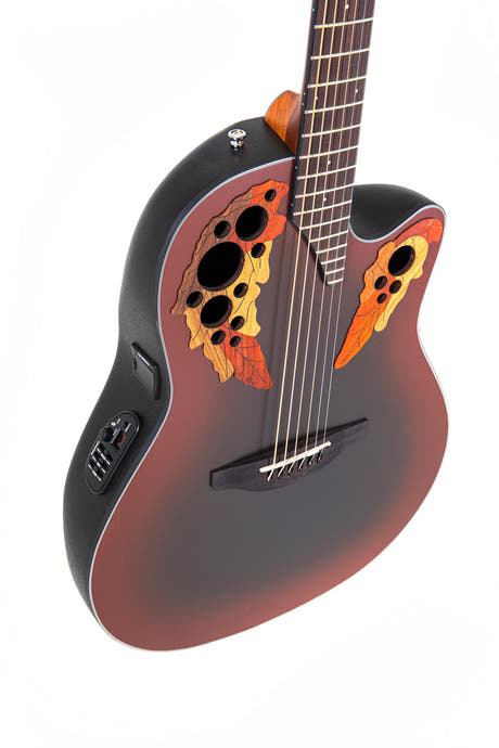 Ovation E-Akustik-Gitarren Celebrity Elite Mid Cutaway - Reverse Red Burst (CE44-RRB-G)