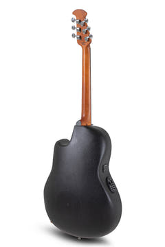 Ovation E-Akustik Gitarren Celebrity Elite Plus Mid Cutaway - Blue Transparent Quilt (CE44P-8TQ-G)