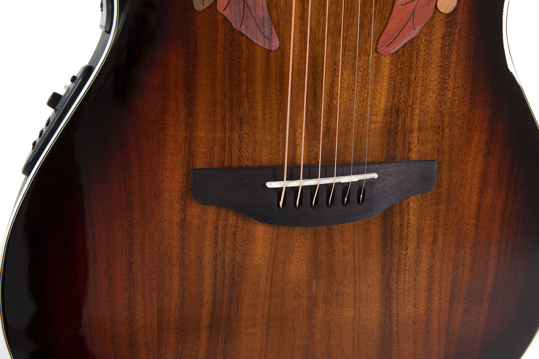 Ovation E-Akustik Gitarren Celebrity Elite Plus Super Shallow - Koa Burst (CE48P-KOAB-G)
