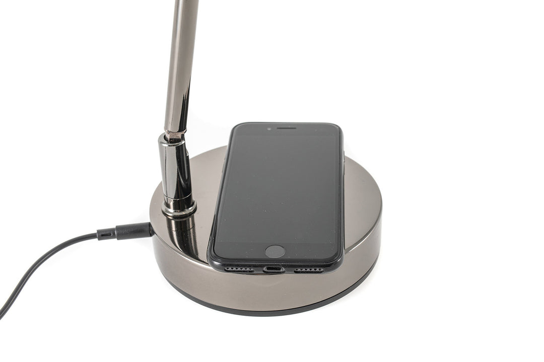 GEWA Klavierlampe PL-78 - Black Chrom, glänzend