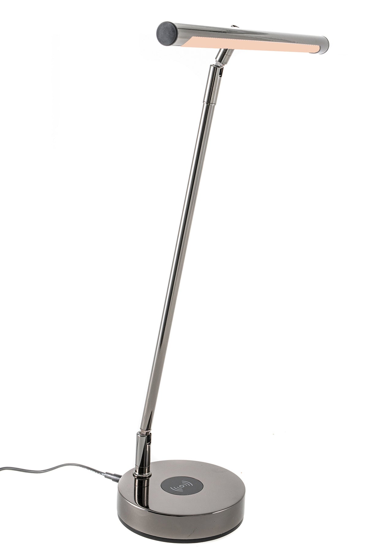 GEWA Piano lamp PL-78 - Black chrome, shiny