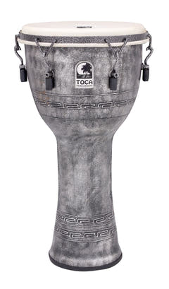Toca Djembe Freestyle Mechanisch Gestimmt - Antik Silber (SFDMX-12AS)