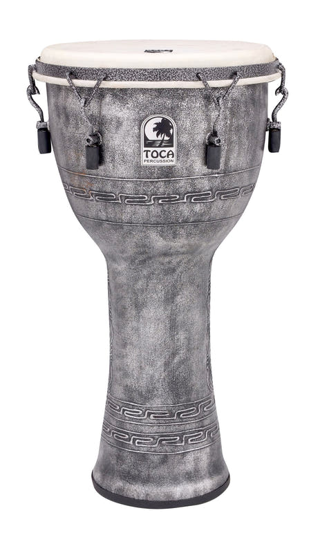 Toca Djembe Freestyle Mechanisch Gestimmt - Antik Silber (SFDMX-12AS)