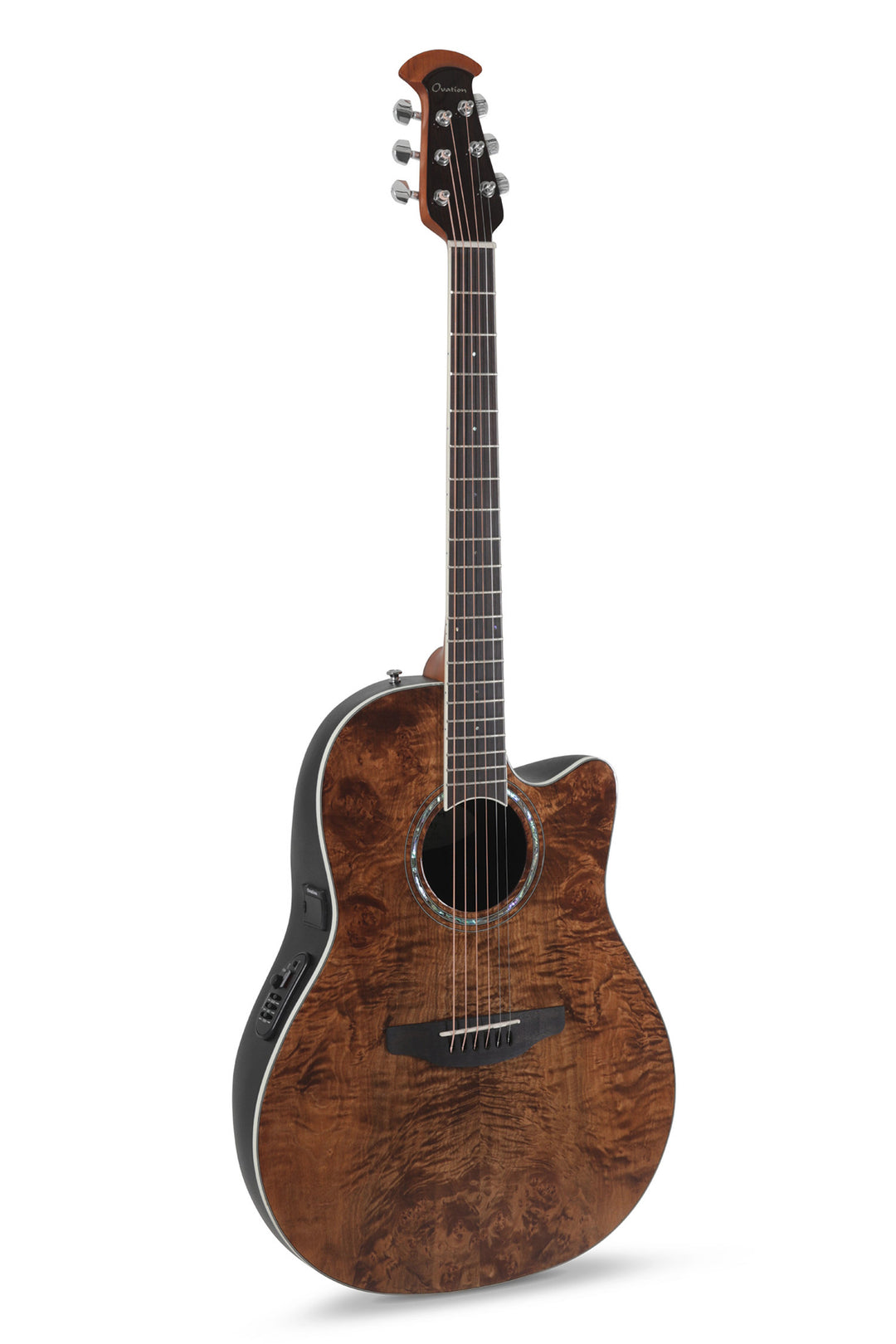 Ovation E-Akustik-Gitarren Celebrity Standard Plus Mid Cutaway - Nutmeg Burled Maple (CS24P-NBM-G)