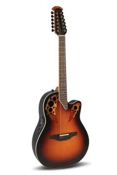Ovation E-Acoustic Gitarren Standard Elite Deep Contour Cutaway 12-string - New England Burst (2758AX-NEB-G)