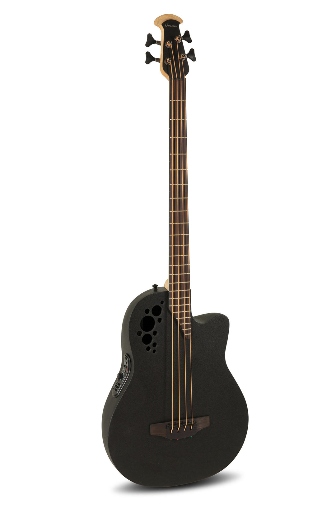 Ovation E-Akustik Bass Elite TX Mid Cutaway - Black Textured (B778TX-5-G)