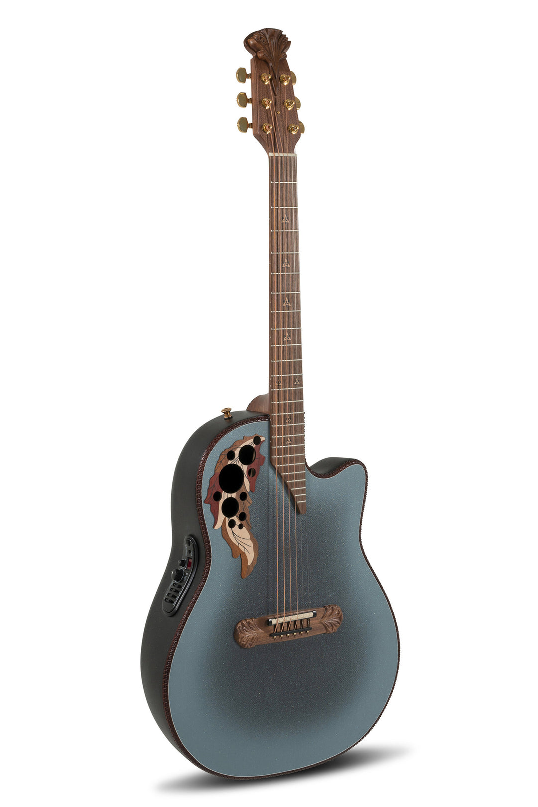 Adamas E-Akustik Gitarren 2087GT Deep Contour Cutaway - Reverse Blue Burst (2087GT-8-G)