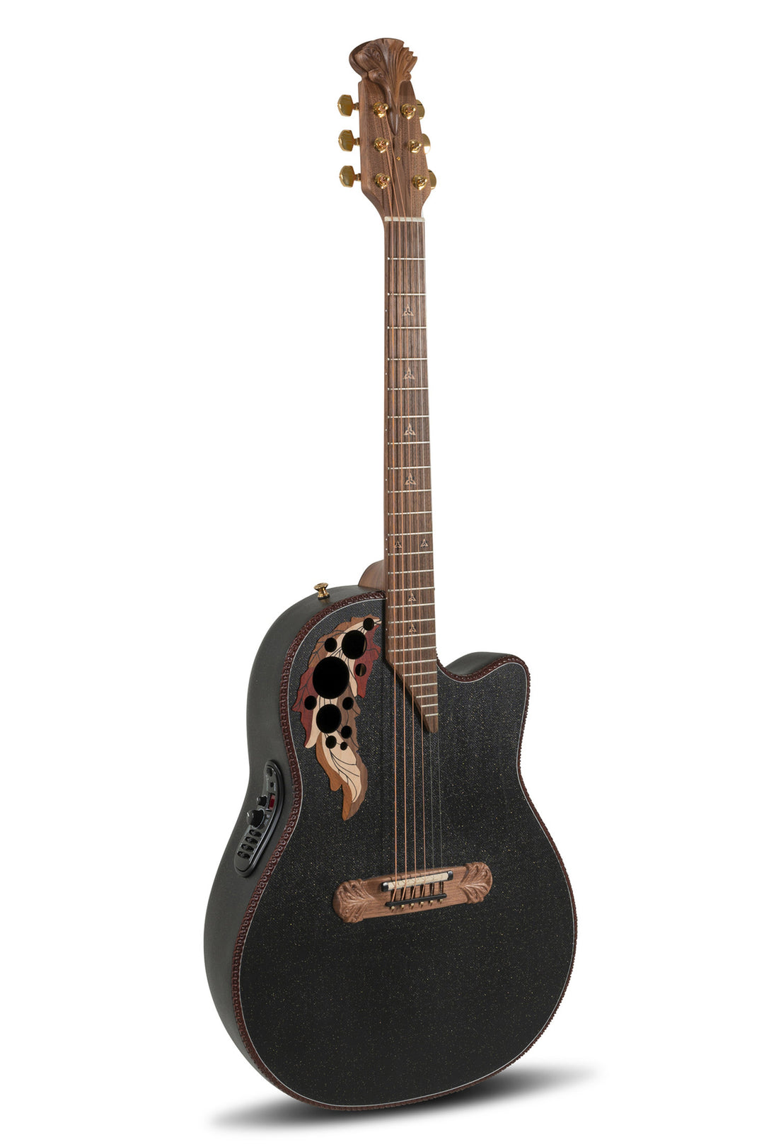 Adamas E-Akustik Gitarren 2087GT Deep Contour Cutaway - Black (2087GT-5-G)
