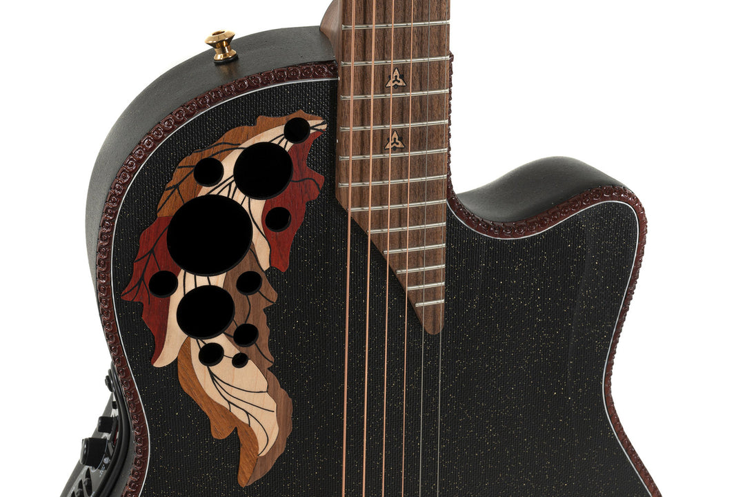 Adamas E-Akustik Gitarren 2087GT Deep Contour Cutaway - Black (2087GT-5-G)