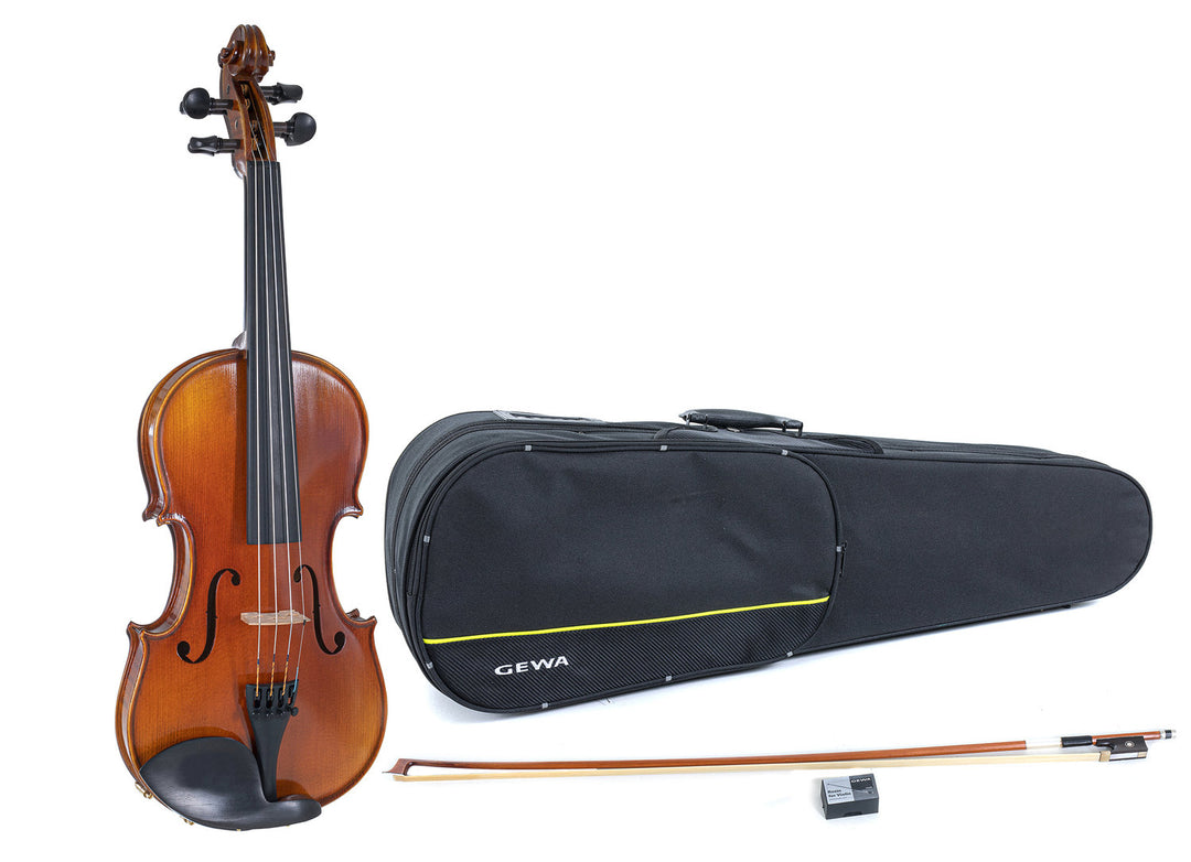 GEWA Geigen Maestro 1 - 3/4 (Spielbereit inkl. shaped case, Massaranduba Bogen und Larsen Aurora Saiten, transportsicher)