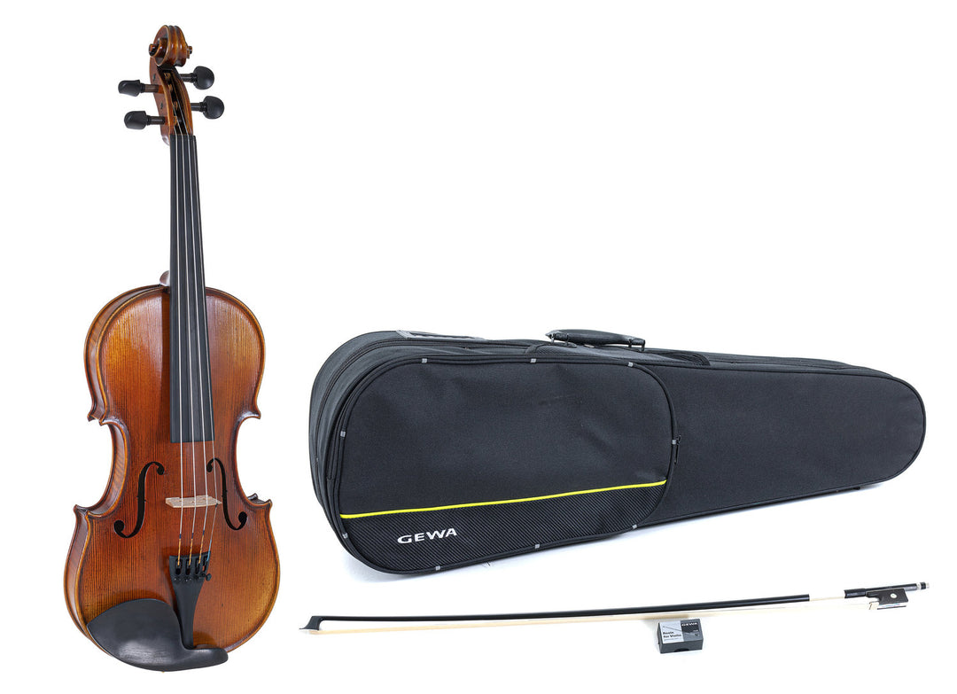 GEWA Geigen Maestro 2 - 4/4 (Spielbereit inkl. geformtem case, Carbonbogen und Il Cannone Saiten)