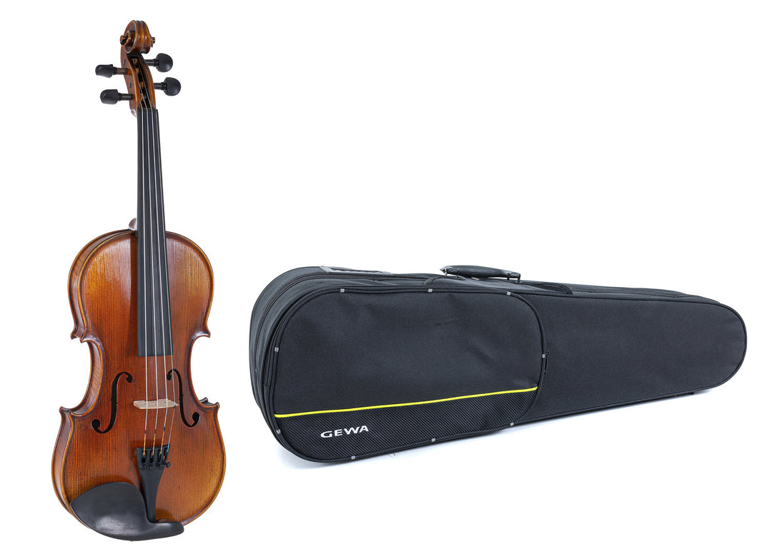 GEWA Geigen Maestro 2 - 1/2 (Spielbereit inkl. geformtem case, ohne Bogen, mit Larsen Aurora Saiten)
