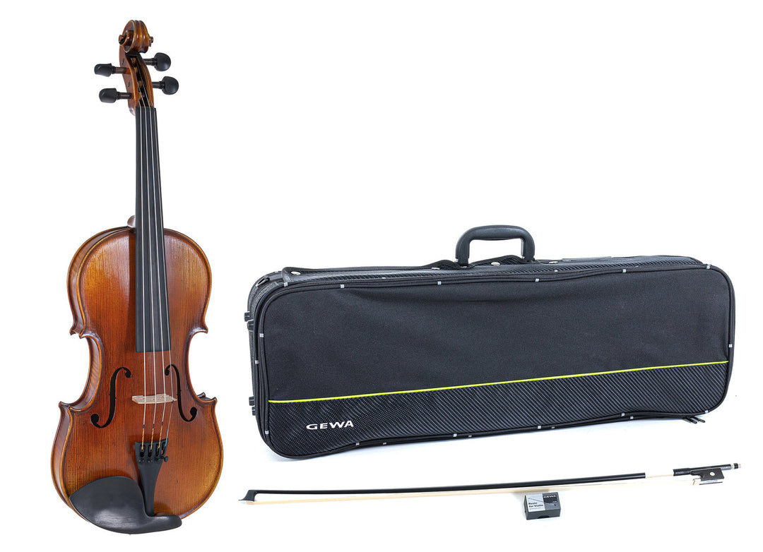GEWA Geigen Maestro 2 - 4/4 (Spielbereit inkl. Geigen case, Carbonbogen und Il Cannone Saiten, transportsicher)