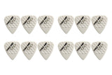 Pick Boy Ceramic Power Plektren 0,50 mm, weiß mit Noppen, 12 Stück