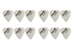 Pick Boy Ceramic Power Plektren 0,70 mm, weiß mit Noppen, 12 Stück