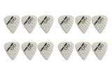 Pick Boy Ceramic Power Plektren 0,70 mm, weiß mit Noppen, 12 Stück