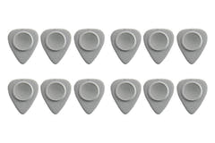 Heriba Thumb Rest Nylonplektren, Herzform, grau, 12 St.
