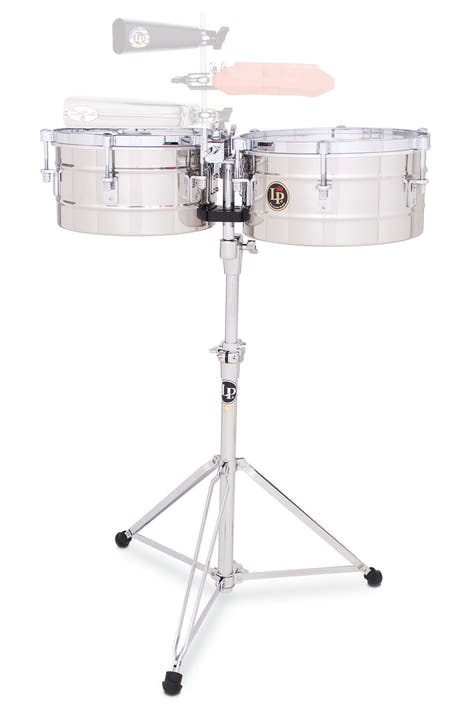 Latin Perkussion Timbales Tito Puente Stainless Steel - 12"/13" (LP255-S)