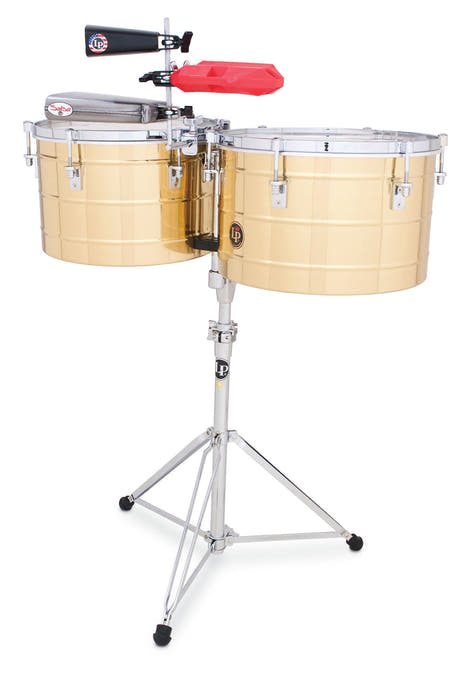 Latin Perkussion Timbales Tito Puente Thunder Timbs - Brass (LP258-B)