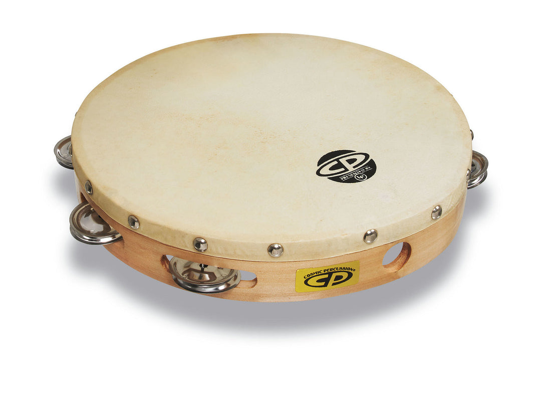 Latin Perkussion Tamburin CP Wood - 10", einreihig (CP379)