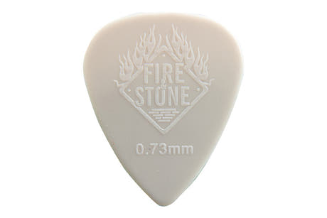 Fire & Stone Nylon-Plektren 0,73 mm, grau, 12 Stück