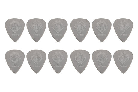 Fire & Stone Nylon-Plektren 0,60 mm, hellgrau, 12 Stück