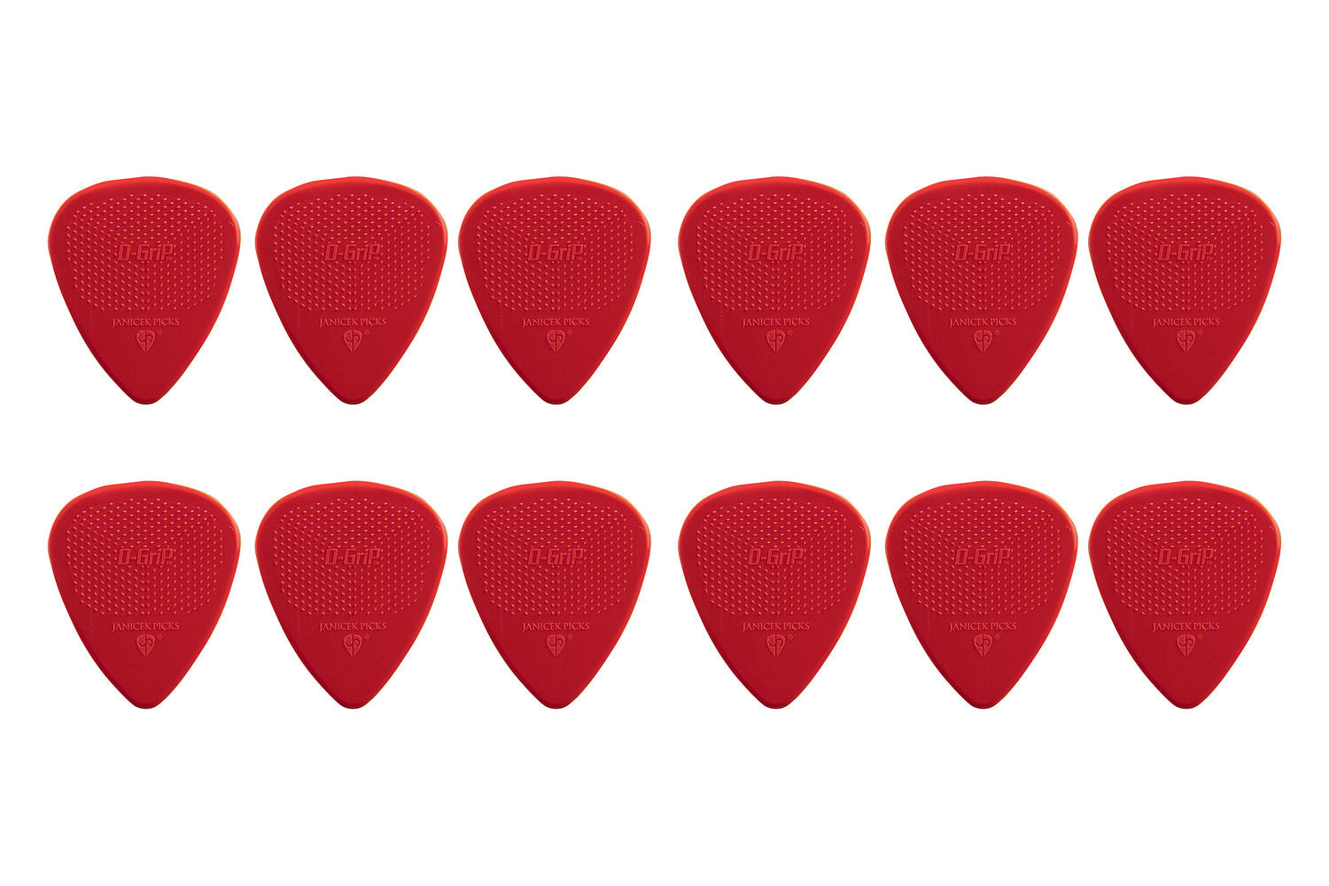 D-Grip Plektrum Janicek Nylonpicks - 0,73 rot