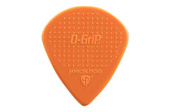 D-Grip Janicek Jazz B Plektren, 1,00 mm, orange, 6 Stück