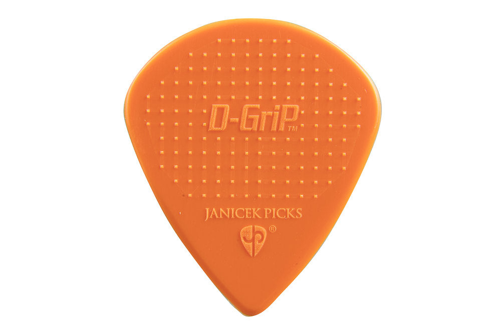 D-Grip Janicek Jazz B Plektren, 1,00 mm, orange, 6 Stück