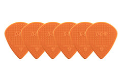 D-Grip Janicek Jazz B Plektren, 1,00 mm, orange, 6 Stück