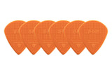 D-Grip Janicek Jazz B Plektren, 1,00 mm, orange, 6 Stück