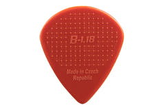D-Grip Janicek Jazz B Plektren, 1,18 mm, rot, 6 Stück