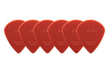 D-Grip Janicek Jazz B Plektren, 1,18 mm, rot, 6 Stück