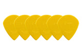 D-Grip Janicek Jazz C Plektren, 0,88 mm, gelb, 6 Stück