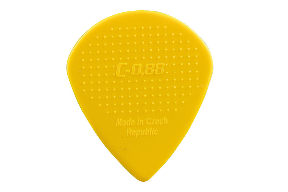 D-Grip Janicek Jazz C Plektren, 0,88 mm, gelb, 6 Stück