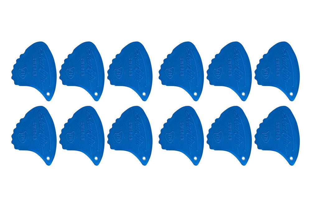 Shark Fin Relief Plektren, 1,05 mm hart, blau, 12 Stück