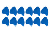 Shark Fin Relief Plektren, 1,05 mm hart, blau, 12 Stück