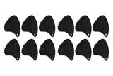 Shark Fin Relief Plektren, 1,15 mm extra hart, schwarz, 12 Stück