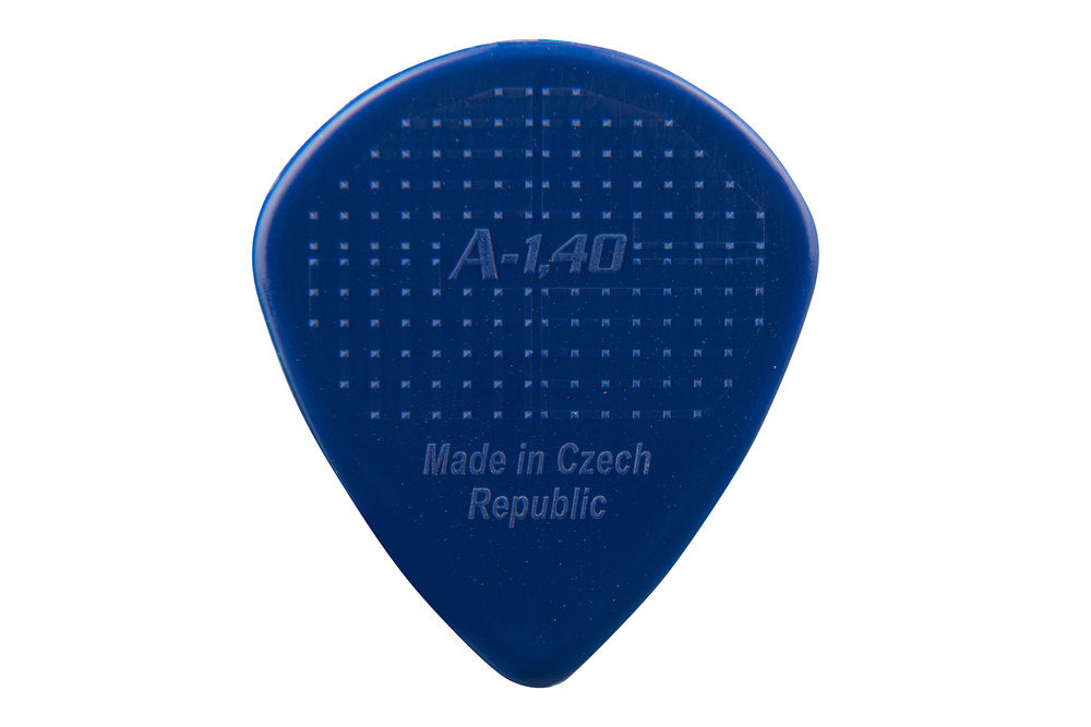 D-Grip Janicek Jazz A Plektren, 1,40 mm, dunkelblau, 6 Stück