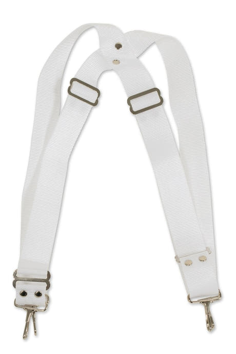 Basix Tragegurt für bassdrum, 5 cm breit, weißes Nylon