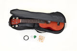 Miguel Almeria Player Pack, Sopran-Ukulele rotbraun mit Gig bag