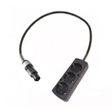 Adapter powerCON grau - Schuko 3 Steckdose - 1 Meter