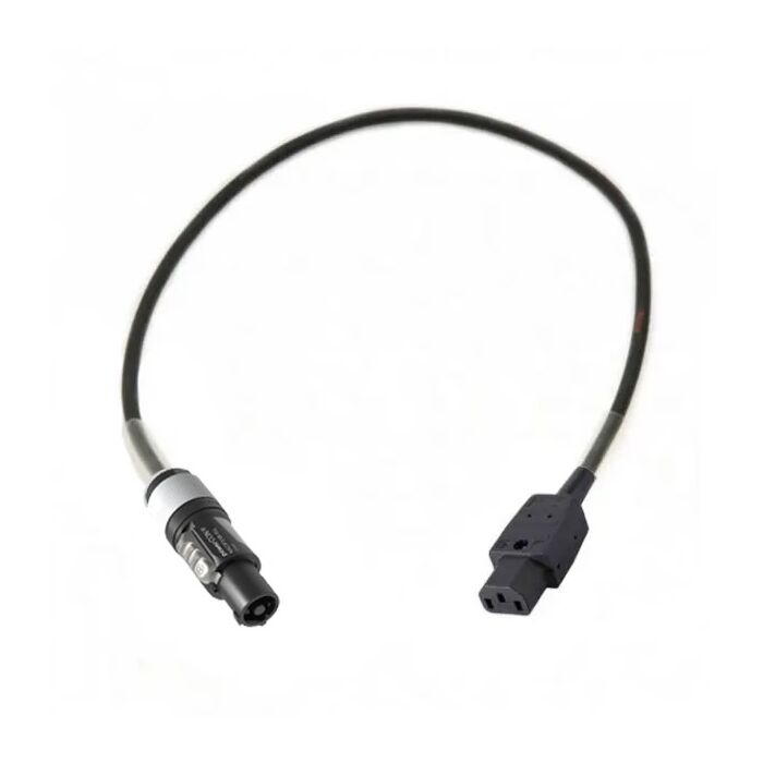 Adapter Powercon grau - IEC Buchse 3P, 5 Meter