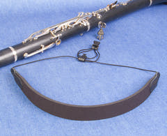 Neotech Clarinet Loop Strap, schwarzer Klarinettengurt, 44,5 bis 58,4 cm