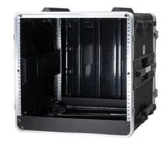 19" Rack Case m. Trolleyrädern (9u)